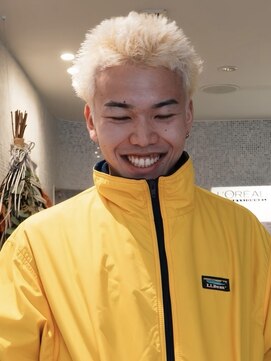 ラパンセヴェールメンズ 栄(LA PENSEE VERT MEN'S) ホワイトスパイキーショート