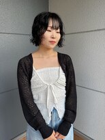 ヘアーアイストゥーレ(HAIR ICI TRE)&nbsp;ボブ　ボブパーマ　レイヤーボブ　ニュアンスパーマ　春ヘア