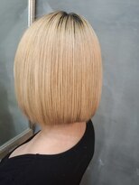 バンブーグラスセカンド(Bamboo grass second)&nbsp;ブリーチしてる毛に縮毛矯正で柔らかくまとまりよく！