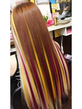 ビューティーサロンワタナベ 本店 派手髪★お祭りヘアー