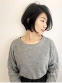 チョコレート×大人前下がりショートボブ×小顔