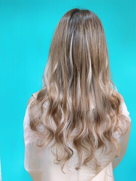 ルフレ 新宿本店1st(Reflet) 《ハイライトグラデーション×プルエクステ》#新宿#新宿三丁目