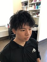 理容 うめむら 2ブロック/ツイストパーマ