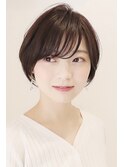 【 I. 】30代からの黒髪でも可愛いショートボブ 川口