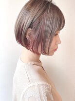 モリオフロムロンドン 原宿本店(morio from London) 【morio原宿】大人かわいいミニボブインナーカラー