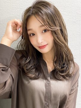 シルクレイ 吉祥寺店(Silk-lei) 大人かわいいカーキグレージュ小顔ロングヘア20代30代吉祥寺