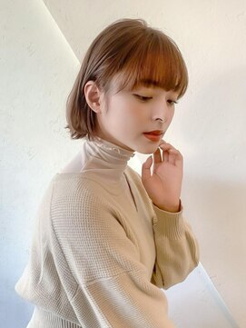 オーブ ヘアー ラフィネ 帯広店(AUBE HAIR raffine) 20代・30代_あごラインミニボブ