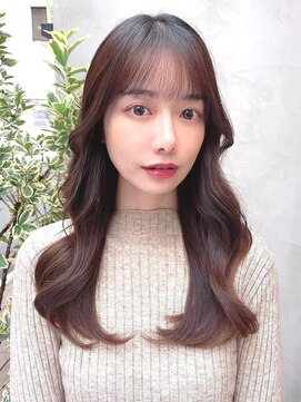 ミラリー トウキョウ(Mirareee Tokyo) 20代30代40代◎韓国ヘアー顔周りレイヤー青髪似合わせカットロブ