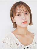 20代30代シースルーボブ