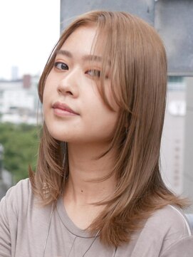 アース 三軒茶屋店(HAIR&MAKE EARTH) 三軒茶屋_レディース_ロング_ハイトーン_レイヤー_ブリーチ_小顔