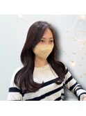 小顔効果抜群☆韓国風くびれヘア☆