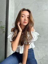 ラフィス ヘアー エイル 京橋店(La fith hair ail)&nbsp;【La fith】キャラメルブラウン×ゆるふわロング