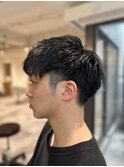 【soy-kufu】MEN'S HAIRアッシュブラックカルマパーマ