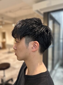 ソイクフ 四条大宮店(SOY-KUFU) 【soy-kufu】MEN'S HAIRアッシュブラックカルマパーマ
