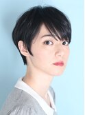 小顔美髪シアーカラーカールショートセミディ姫カット