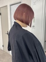 ムク 横浜店(muku)&nbsp;ピンクベージュ ボブ ダブルカラー