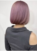 ピンクカラー/ボブ/ハイトーン/韓国風