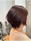 30代40代50代60代マダムひし形キレイショートカット白髪染め