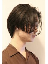 ヘアカロン 熊本本店(Hair CALON)&nbsp;メンズカットメンズボブ前下がりセンターパート熊本下通