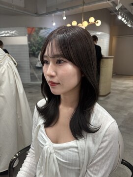 ボタン ハカタ(VOTAN hakata) ミディアムレイヤー/オリーブブラウン/暗めカラー