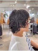 ショートウルフパーマ