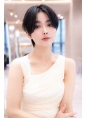 20代30代大人ショートボブ/小顔ショートヘア/ショコラベージュ