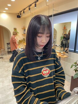 ヘアーブレイス(hair brace) 千葉駅/着物ヘア/大人ガーリー/ダークアッシュ/似合わせカット