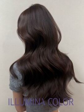 イーズヒュウ(ease HUE.) イルミナカラー/透明感カラー/ダークブラウン/ロングヘア