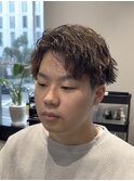 メンズカット×ツイストスパイラルパーマ