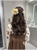 ブリーチなしカラー/ヘアアレンジ/ヘアセット/福岡/10代20代30代