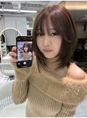 ミディアムレイヤーカット/似合わせカット/大人ガーリー/20代