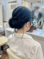 京都ヘアセット着付け専門サロン 夢館 五条店(yumeyakata)&nbsp;韓国トレンドヘア　おくれ毛たっぷりサイドアップスタイル