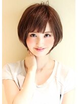 ３０代４０代５０代人気　ひし形ショートボブ　大人可愛い