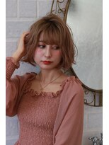 ブリーチ ラボ エーアイ 原宿店(BLEACH LABO Ai)&nbsp;20代30代40代50代 色っぽふんわりショートの重軽ウェーブヘア♪