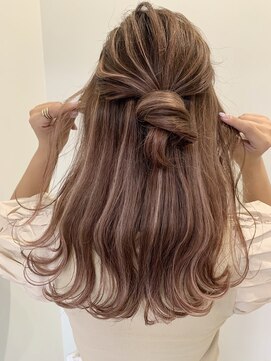 リノート バイ エゴル 太田川(Linoet by ENGOL) 【LINOET】中川来紀　ハイライト　ピンクベージュ