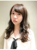 【遠藤】フェザーウェーブ外ハネナチュラルベージュ20代30代