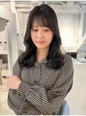 コテ巻き風パーマニュアンスカールスタイル