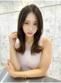 韓国風前髪×レイヤーカット【髪質改善/新宿/レイヤーカット】