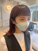 クレビア 名古屋(CreBiA)&nbsp;ワイドバングボブ/アースレッド