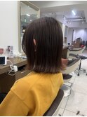 ばっさり切りっぱなしボブ!