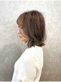 大人かわいい柔らかボブ