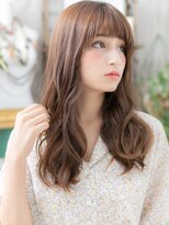 カバーヘア イヴ 戸頭店(COVER HAIR EVE)&nbsp;外国人風ぱっつん前髪レイヤー艶髪ロングc5戸頭20代30代40代