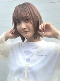 【tricca代官山rin】ブリーチなしダブルカラー/切りっぱなしボブ
