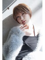 カライングドゥ(ing deux)&nbsp;大人可愛い20代30代40代黒髪前下がりショートボブ丸みショート◎