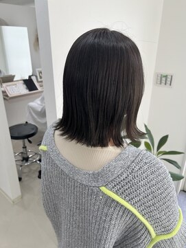 メリア(meria) 切りっぱなしボブ/グレージュ