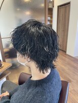 シュエット(chouette)&nbsp;【メンズウルフ×波巻きパーマ】