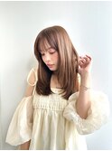 美髪レイヤーカット/顔まわりレイヤー/くびれミディアムレイヤー
