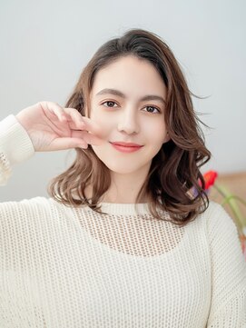 ジプソ 池袋西口(Gypso) ミディアム　ゆるっとデジタルパーマ　６/池袋駅/Gypso