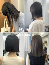 《stylist 高橋》ぷつっと感のあるお洒落lob hair