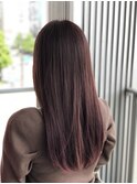 ピンクブラウン×インナーピンク#髪質改善#髪質改善カラー#韓国